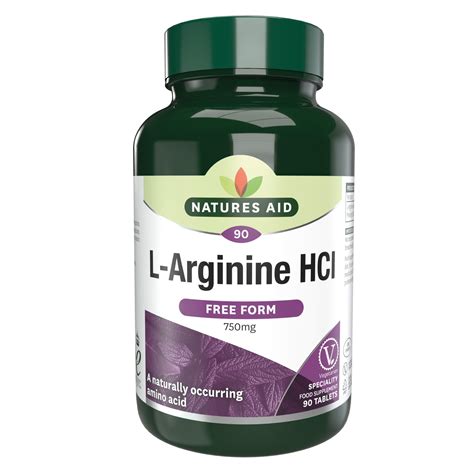 Natures Aid L-Arginine HCl - Vitamins & Supplements from Natures Aid UK