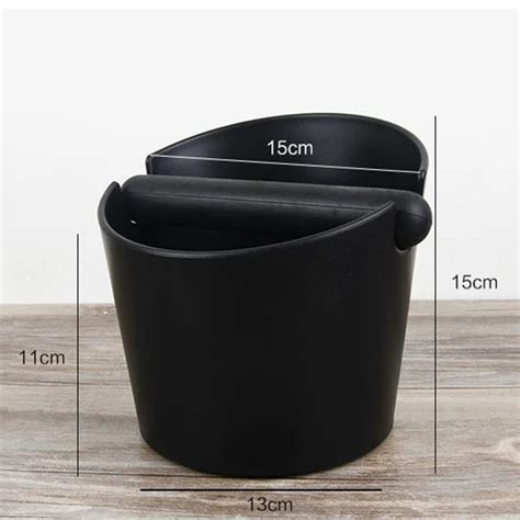 Aliexpress.com : Buy 15x15x11cm Black Coffee Tamper Knock Box Deep Bent Design Coffee Slag isn't ...