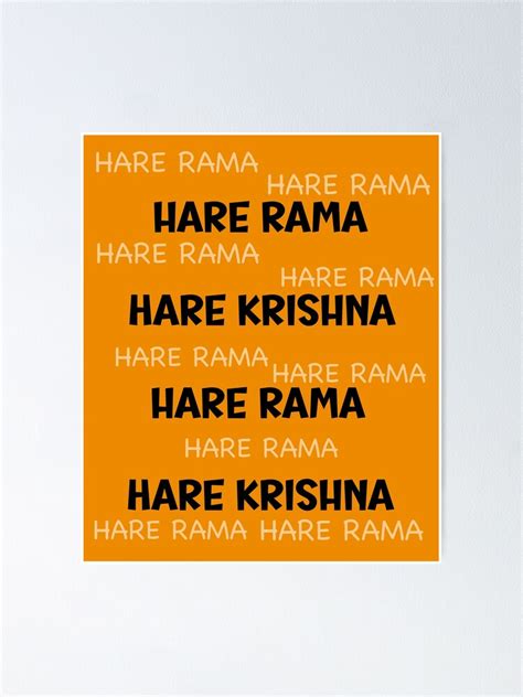 "Hare Rama Hare Krishna Indian deity" Poster for Sale by TanujaSharma | Redbubble