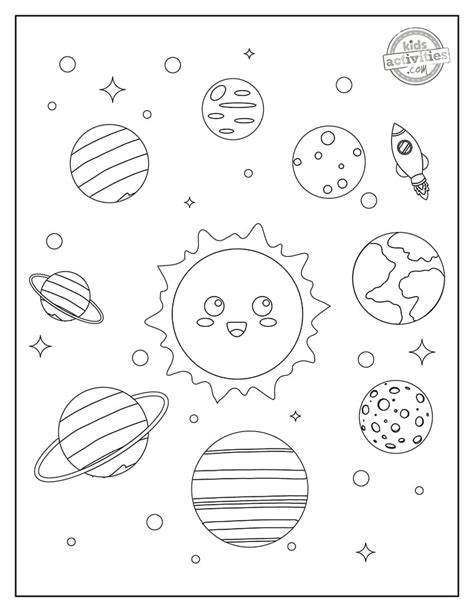 Free Printable Planets Coloring Pages For Kids - Oil Drum Art News