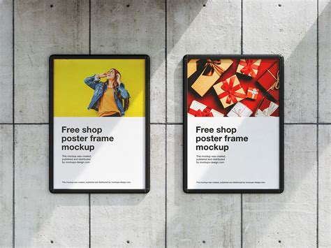 Street poster frame mockup - Instant Download