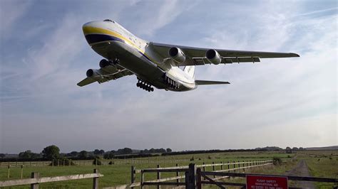 Close up Antonov 124 landing Brize Norton - YouTube