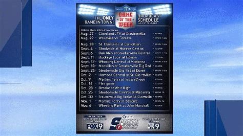 WTOV9 Gateway Royalty Game of the Week schedule released | WTOV