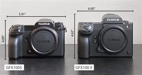 Fujifilm GFX100 II v. GFX100S Size Comparison - Capture Integration