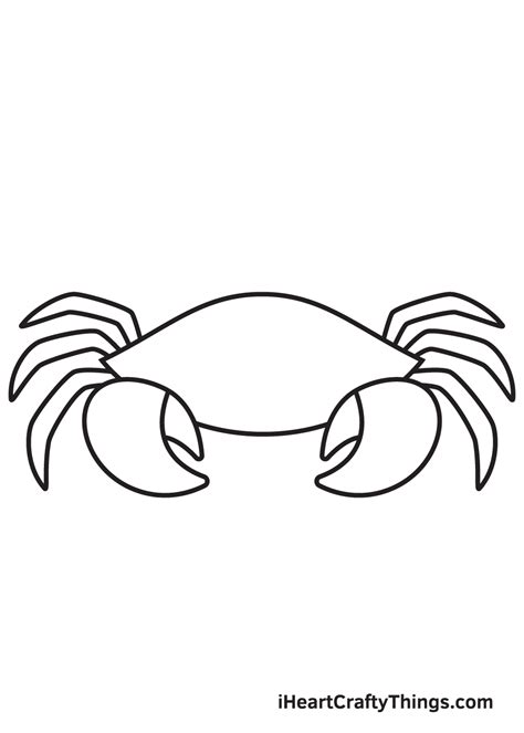 Crab Drawing — How To Draw A Crab Step By Step