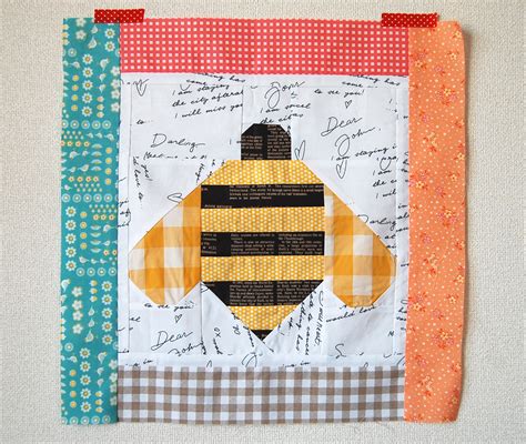 Pink Penguin: Quilty Fun Sew Along: Bumble Bee Block