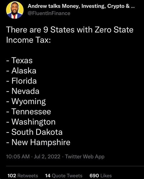 State income tax rates range from 0% to more than 13% : r/FluentInFinance