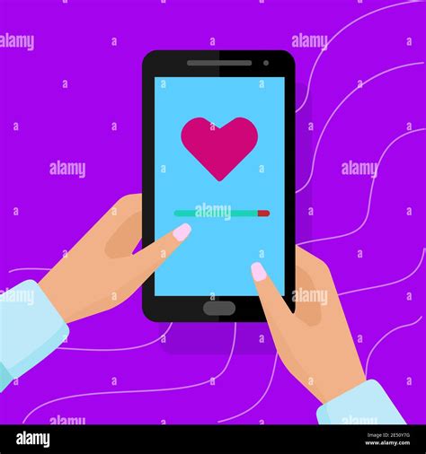 Hands holding a smartphone. Vector flat illustration Stock Vector Image & Art - Alamy