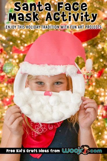 Santa Face Mask Craft | Woo! Jr. Kids Activities : Children's Publishing