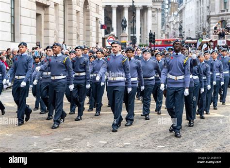 London & South East region Royal Air Force Air Cadets at the Lord Mayor's Show parade in the ...