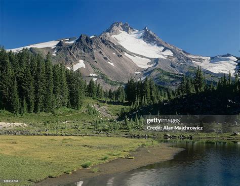 Mount Jefferson From Jefferson Park Mount Jefferson Wilderness Oregon ...