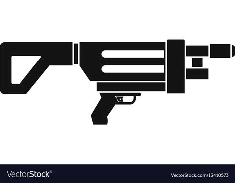 Game gun icon simple style Royalty Free Vector Image