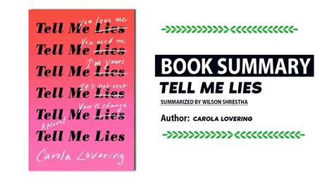 Tell Me Lies Book Summary