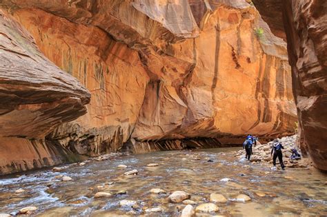 "Zion Narrows" Slot Canyon at Zion National Park, Utah