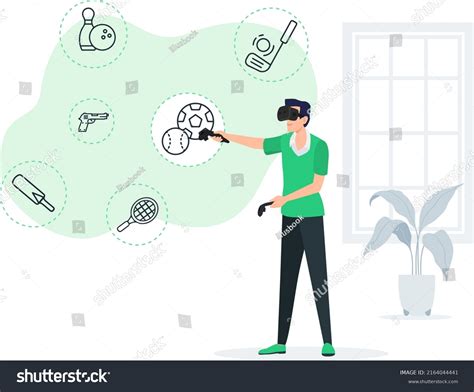 Virtual Reality Gaming Concept Illustration Stock Vector (Royalty Free ...