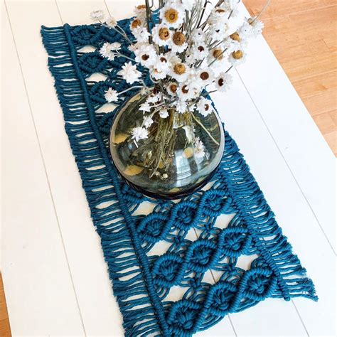 Macrame table runner @loveallthingslovely | Macrame table runner ...