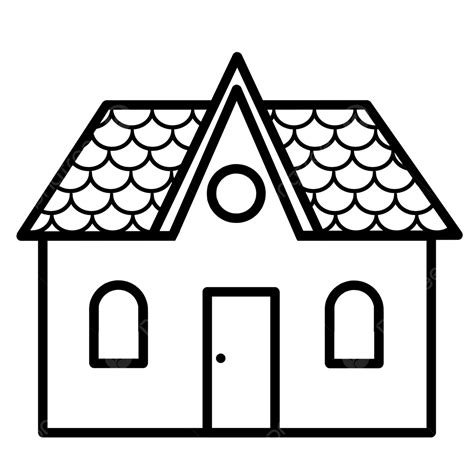 Hand Drawn Doodle House Colorless, House, Hand Drawn, Doodle PNG Transparent Clipart Image and ...