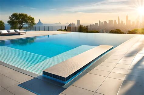 Premium AI Image | the pool is the ultimate in luxury apartments