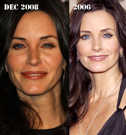 Courtney Cox Plastic Surgery Before and After Breast Implants - Star ...