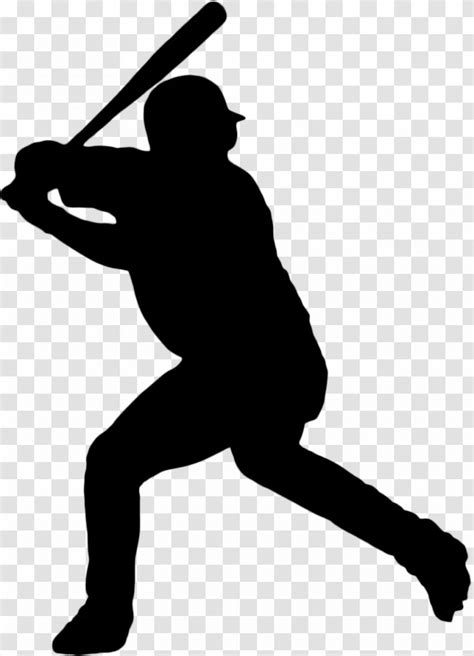 Silhouette Clip Art Baseball Softball - Batter - Solid Swinghit ...