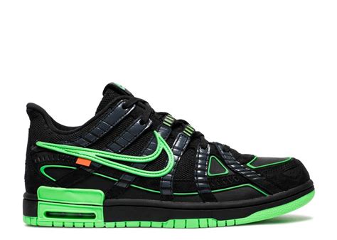 Off White X Air Rubber Dunk 'Green Strike' - Nike - CU6015 001 - black ...