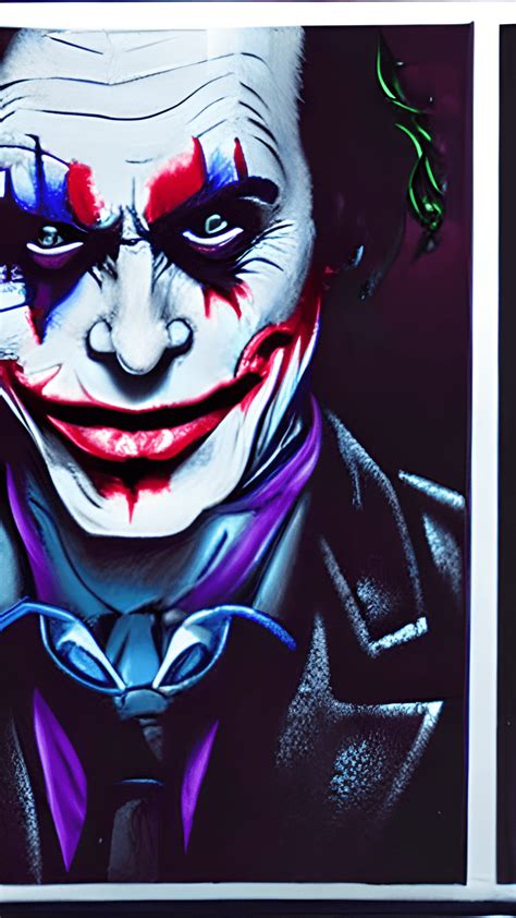 The Joker a Villain from the Batman Film Series Looks · Creative Fabrica