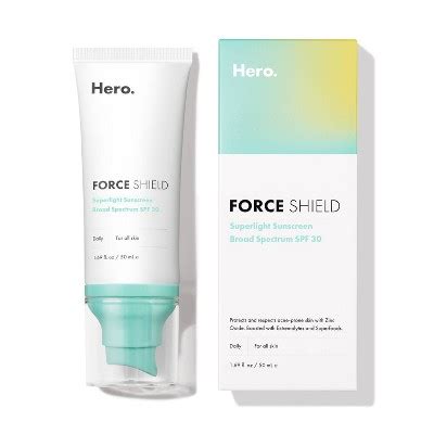 Hero Cosmetics Force Shield Superlight Broad Spectrum Sunscreen - Spf ...