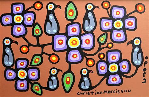 Oji Cree Flowers for the Elders 1 of 2 - Christian Morrisseau ...