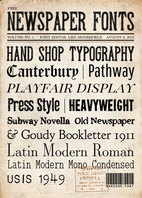 Font Collection - Newspaper | Fuente de letras, Fuentes de letras ...