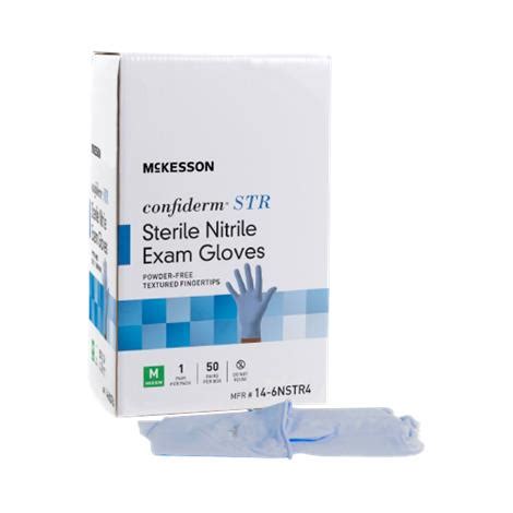 McKesson Confiderm STR Sterile Blue Powder Free Nitrile Exam Gloves | Medical Gloves