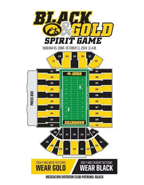 Iowa Hawkeye Stadium Seating Chart