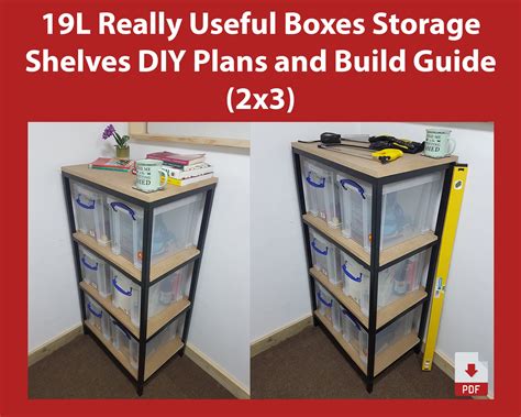 19L Really Useful Boxes Storage Shelves DIY Plans and Build - Etsy