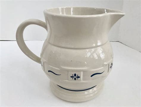 Longaberger Blue Woven Pattern 64 Oz Pitcher | Vintage dinnerware, Pitcher, Porcelain signs