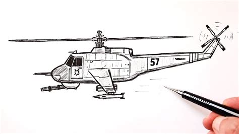 How to draw a Helicopter Army | Drawing Tutorial - YouTube