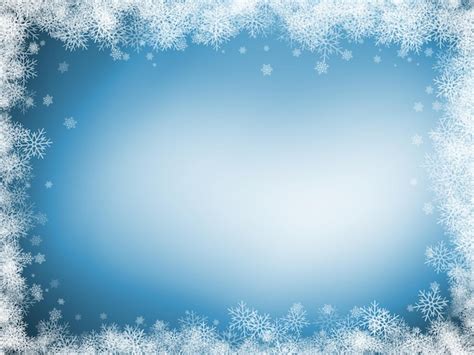 Free Photo | Christmas background with a snowflake border