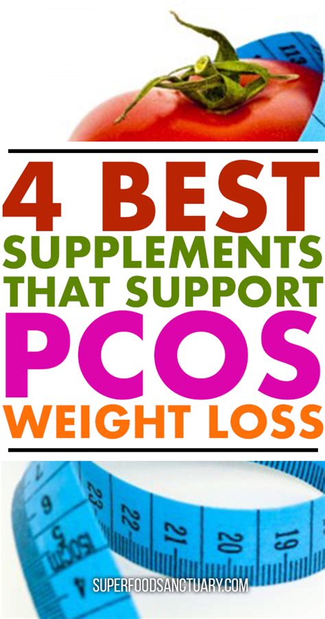 4 Effective Supplements for PCOS Weight Loss - Superfood Sanctuary