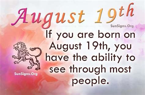 August 19 Famous Birthdays - SunSigns.Org