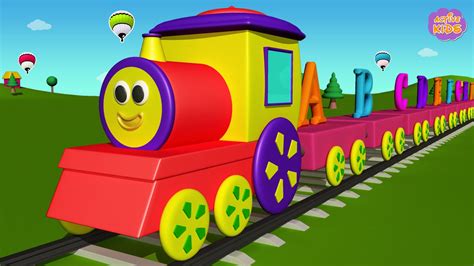 Alphabet Train For Kids | Learning ABC Letters For Children | 3D - YouTube