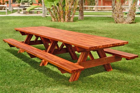 Redwood Picnic Table, Customize your Redwood Table