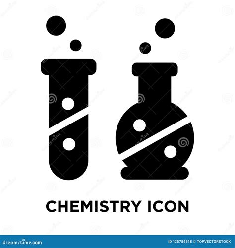 Chemistry Icon Vector Isolated on White Background, Logo Concept Stock Vector - Illustration of ...