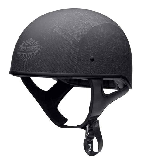 Harley-Davidson® Men's Knave Low-Profile Half Helmet, Charcoal 97346 ...