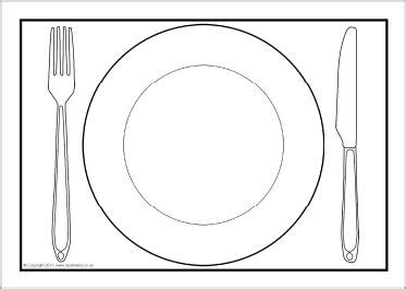 Dinner Plate A4 Editable Templates