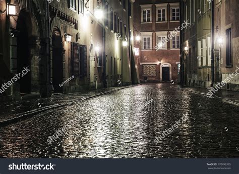 Street Old Town Warsaw Night Stock Photo 170496365 | Shutterstock