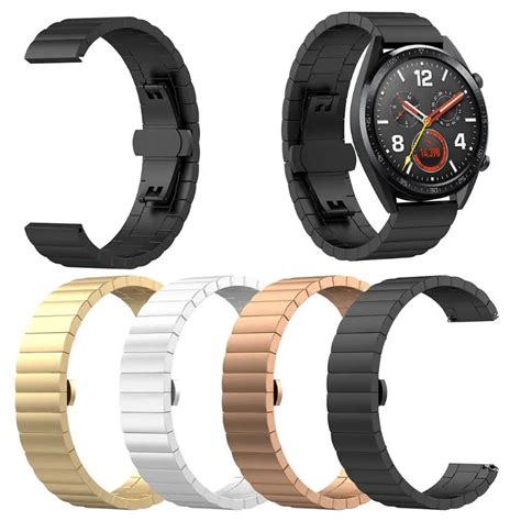 Fashion smart watch Wrist Band Stainless Steel Replacement Strap Band for Huawei Watch GT Honor ...