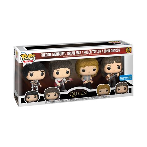 Buy Funko Pop! Rocks: Queen 4PK Vinyl Figure Walmart Exclusive Online ...