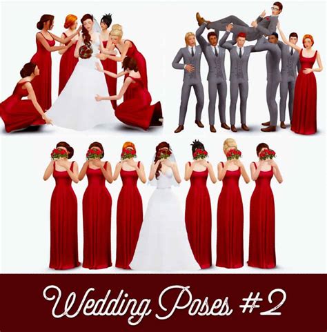 23+ Sims 4 Wedding Poses: Aisle, Ceremony, Bridal Party - We Want Mods