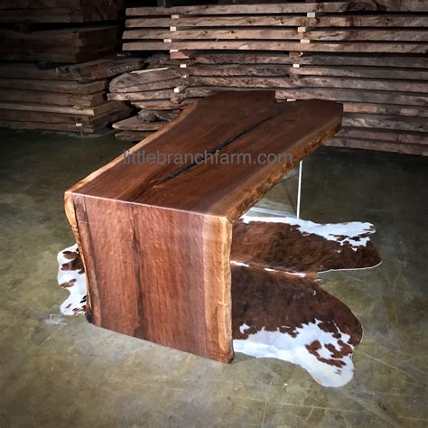 Live Edge Wood Table - Waterfall | Littlebranch Farm