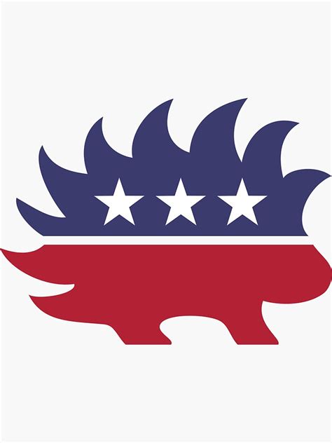 "Libertarian Party Porcupine" Sticker for Sale by wtafro | Redbubble