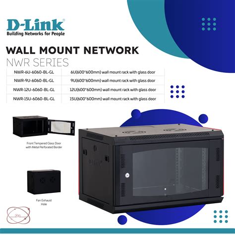 D Link 12u 600x600 Wall Mount Rack Nwr 6060 Bl Gl Progressive ...