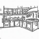 Oven Coloring Page sketch template